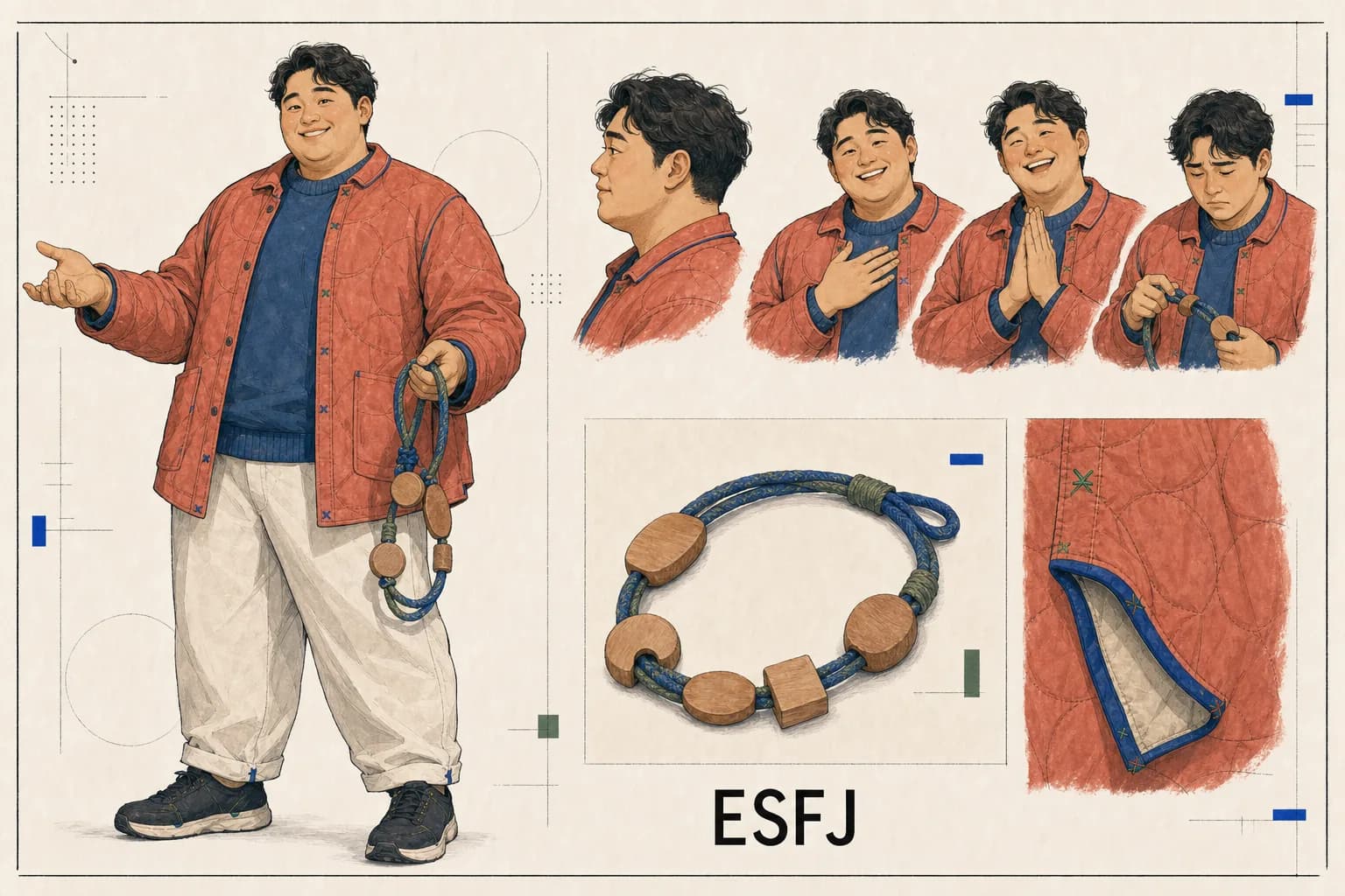 ESFJ 환영을 엮는 사람 character