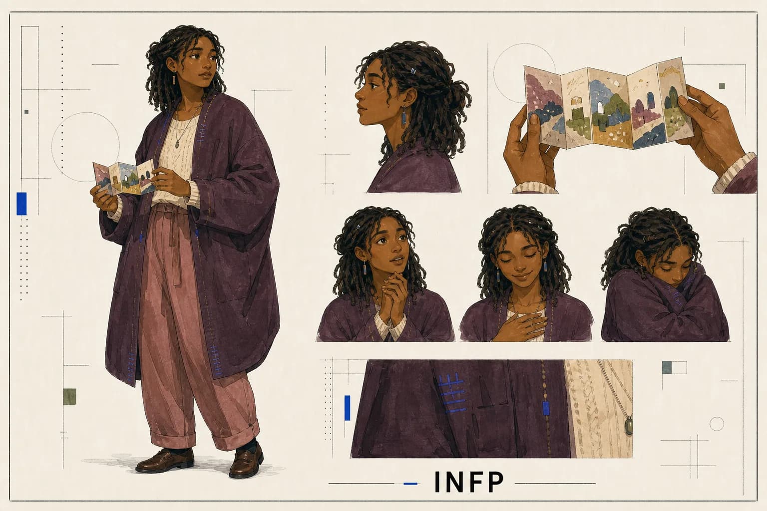 INFP 내면 풍경의 수호자 character